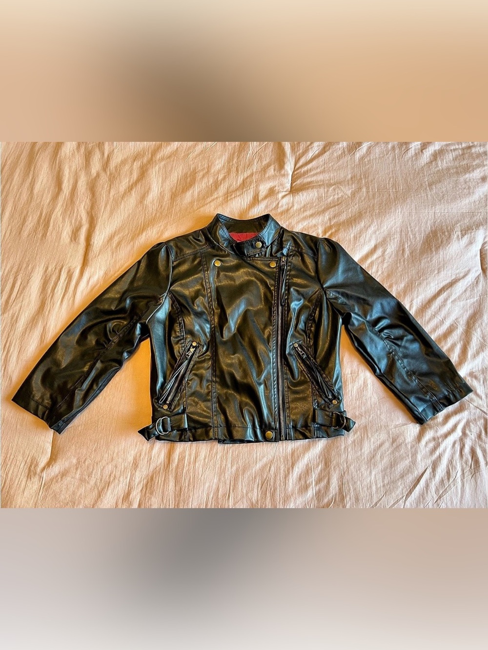 Vintage Wet Seal Y2K Faux Leather Moto Biker Jacket
